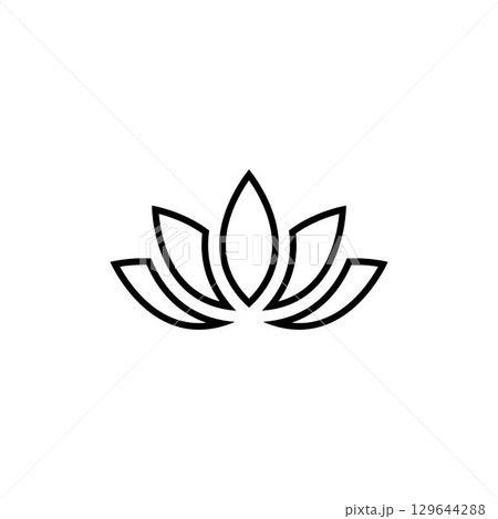 Beauty Vector lotus icon 129644288