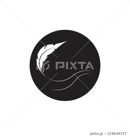Feather logo vector template 129644337