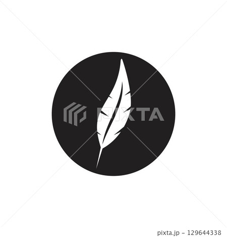 Feather logo vector template 129644338