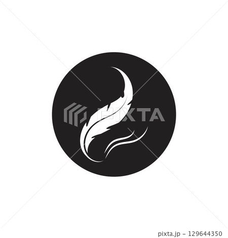 Feather logo vector template 129644350