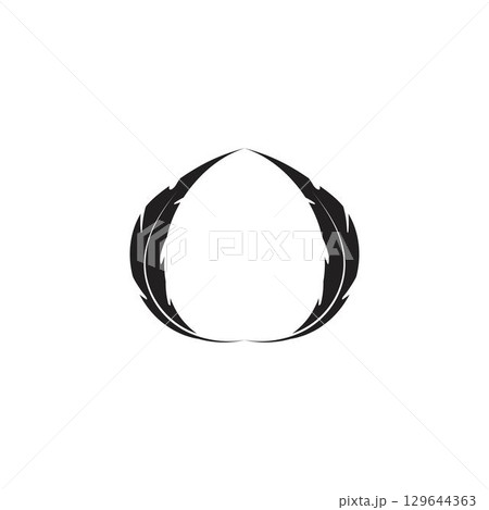 Feather logo vector template 129644363