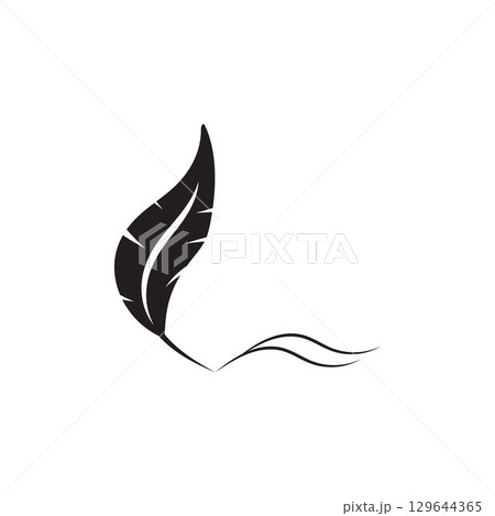 Feather logo vector template 129644365