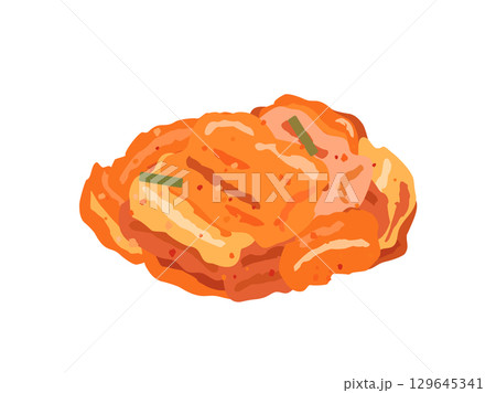 キムチをイメージしたイラスト 129645341