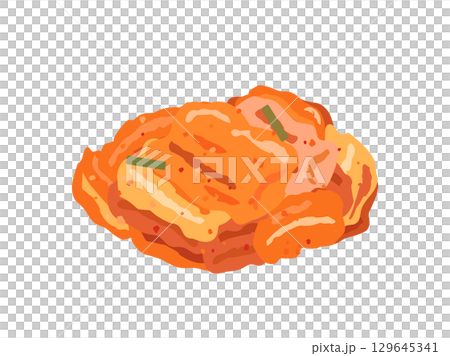 キムチをイメージしたイラスト 129645341