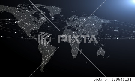 大陸を横断するデジタルデータ接続、スマートテクノロジーとイノベーションのテーマ 129646131