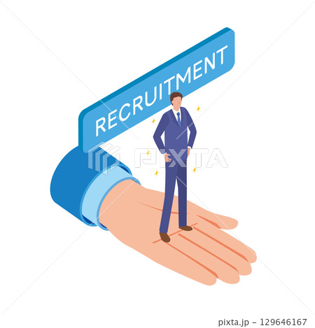 優秀な人材を採用するイメージイラスト 129646167