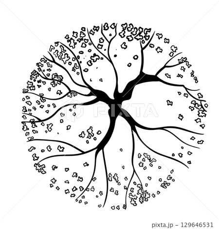 Landscape Tree Plan Viewのイラスト素材 [129646531] - PIXTA