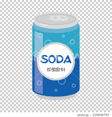 缶飲料_ソーダ 129646745