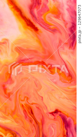 Smooth Flowing Abstract Fluid Art in Warm Organic Color Palette Smooth Flowing Abstract Fluid Art in Warm Organic Color Palette 129647073