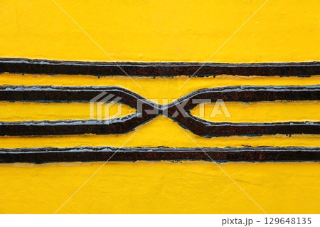 Abstract Yellow color Paint Texture 129648135