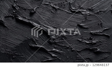 抽象的な黒のペイント背景 抽象的な黒のペイント背景 129648137