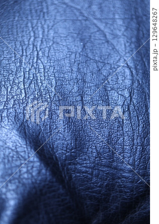 Abstract Blue Leather Texture Macro Abstract Blue Leather Texture Macro 129648267