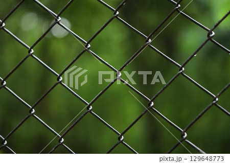 Abstract Metal Fence at Jail wall Abstract Metal Fence at Jail wall 129648773