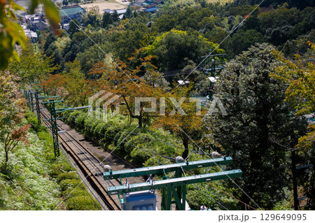 京都　天橋立　傘松公園　ケーブルカー 129649095