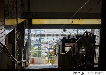 京都　天橋立　傘松公園　ケーブルカー傘松駅 129649099