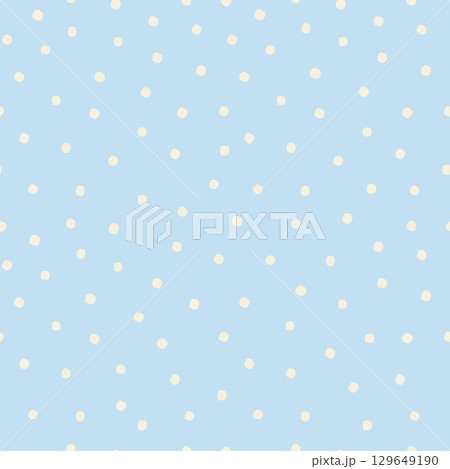 Seamless Winter Snow Dots Pattern on Light Blue Background Seamless Winter Snow Dots Pattern on Light Blue Background 129649190