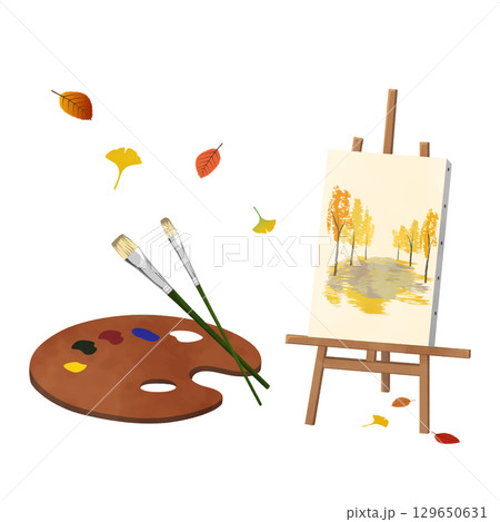 芸術の秋（水彩風） 129650631