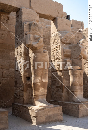 Ancient ruins of Karnak Temple in Luxor, Egypt 129651715