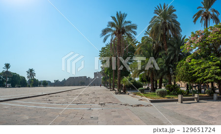 Ancient ruins of Karnak Temple in Luxor, Egypt 129651724
