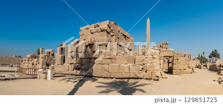 Ancient ruins of Karnak Temple in Luxor, Egypt 129651725