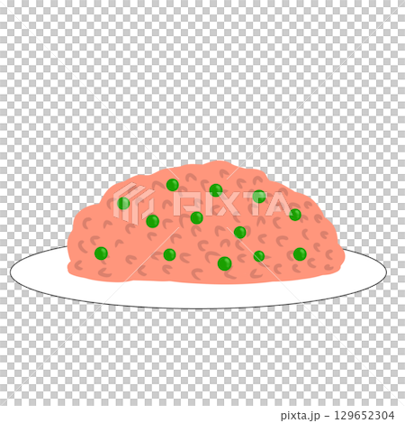 チキンライス　料理　シンプル 129652304