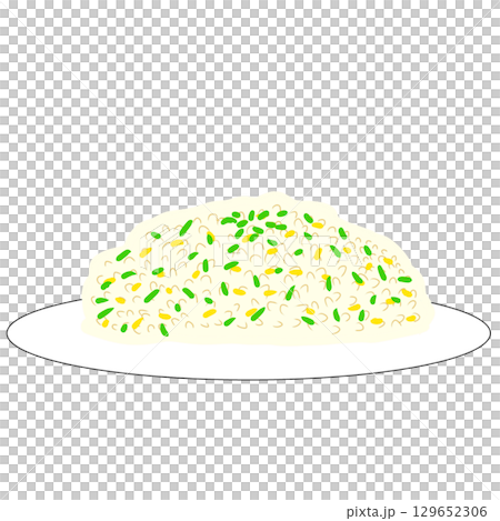 ピラフ　料理　シンプル 129652306