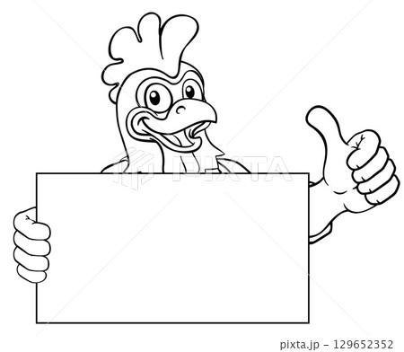 Rooster Painter Handyman Mechanic Plumber Cartoon Rooster Painter Handyman Mechanic Plumber Cartoon 129652352