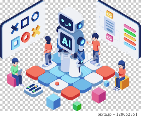 Isometric AI and Logical Thinking Education for Kids Isometric AI and Logical Thinking Education for Kids 129652551