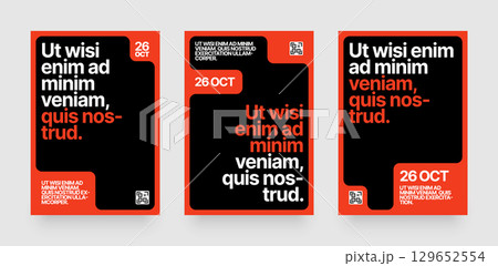 Simple template with abstract geometric shapes. 129652554