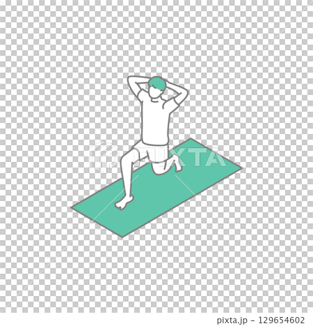 一人暮らしをする学生・社会人のイラスト 129654602