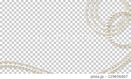 リアルなパールの素材 リアルなパールの素材 129656807