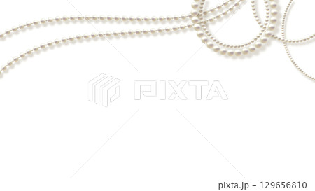 リアルなパールの素材 129656810