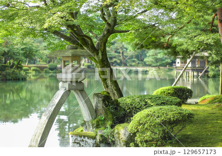 金沢市 兼六園 ことじ灯籠(石川) 金沢市 兼六園 ことじ灯籠(石川) 129657173