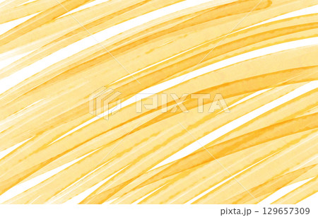 重なりがきれいな水彩ペイント背景イラスト、イエロー 129657309