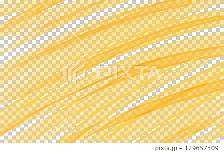 重なりがきれいな水彩ペイント背景イラスト、イエロー 129657309