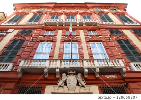 イタリア・ジェノヴァ、赤の宮殿 129659207