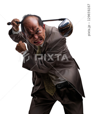 怒りに満ちた高齢男性の迫力ある表情(背景透過PNG)– 怒鳴る・指差す・威圧感のある人物イメージ 怒りに満ちた高齢男性の迫力ある表情(背景透過PNG)– 怒鳴る・指差す・威圧感のある人物イメージ 129659287