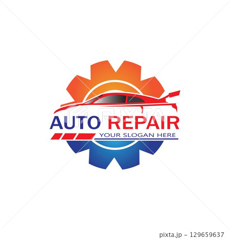 Auto Repairing Logo Vector. Automotive and Transportation Logo template 129659637