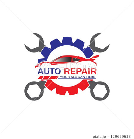 Auto Repairing Logo Vector. Automotive and Transportation Logo template 129659638