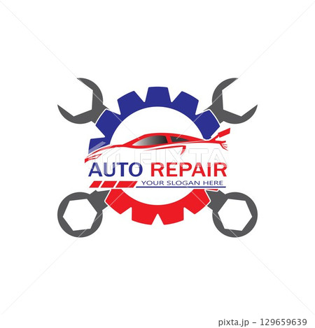 Auto Repairing Logo Vector. Automotive and Transportation Logo template 129659639