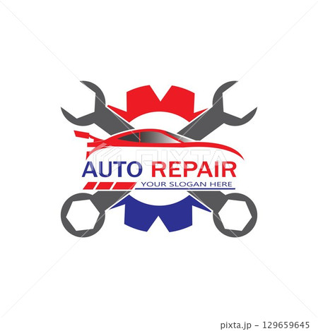Auto Repairing Logo Vector. Automotive and Transportation Logo template Auto Repairing Logo Vector. Automotive and Transportation Logo template 129659645