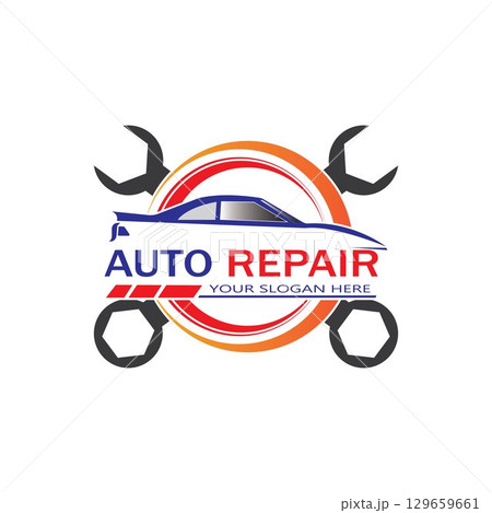 Auto Repairing Logo Vector. Automotive and Transportation Logo template 129659661
