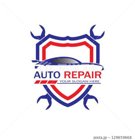 Auto Repairing Logo Vector. Automotive and Transportation Logo template 129659668