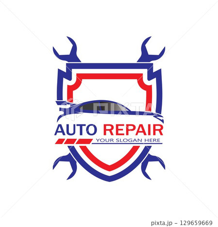 Auto Repairing Logo Vector. Automotive and Transportation Logo template 129659669