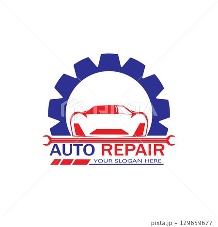 Auto Repairing Logo Vector. Automotive and Transportation Logo template 129659677