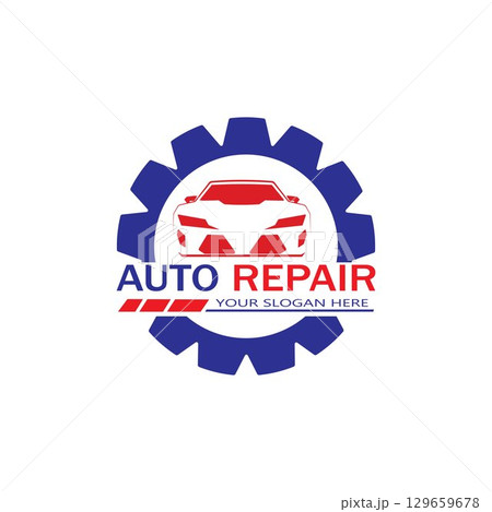 Auto Repairing Logo Vector. Automotive and Transportation Logo template 129659678