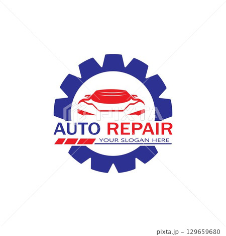 Auto Repairing Logo Vector. Automotive and Transportation Logo template Auto Repairing Logo Vector. Automotive and Transportation Logo template 129659680
