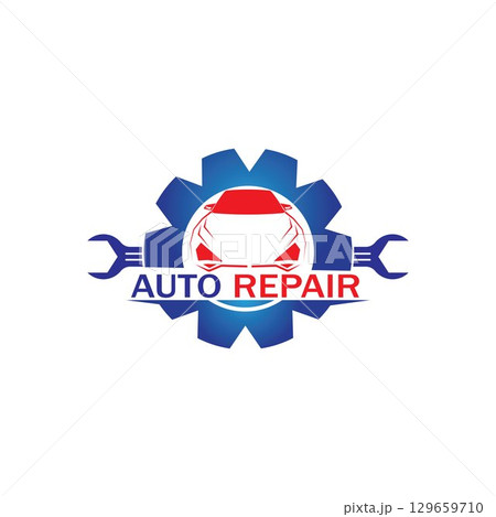 Auto Repairing Logo Vector. Automotive and Transportation Logo template 129659710