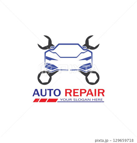Auto Repairing Logo Vector. Automotive and Transportation Logo template 129659718