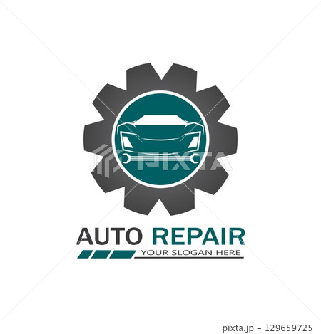 Auto Repairing Logo Vector. Automotive and Transportation Logo template Auto Repairing Logo Vector. Automotive and Transportation Logo template 129659725
